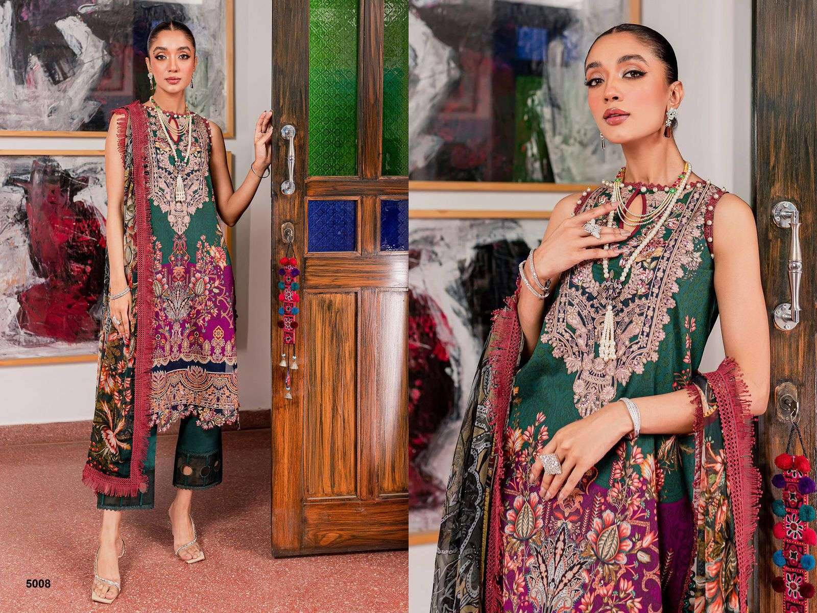 Deepsy Jade Bliss Lawn 24 Chiffon Dupatta Salwar Kameez Wholesale catalog