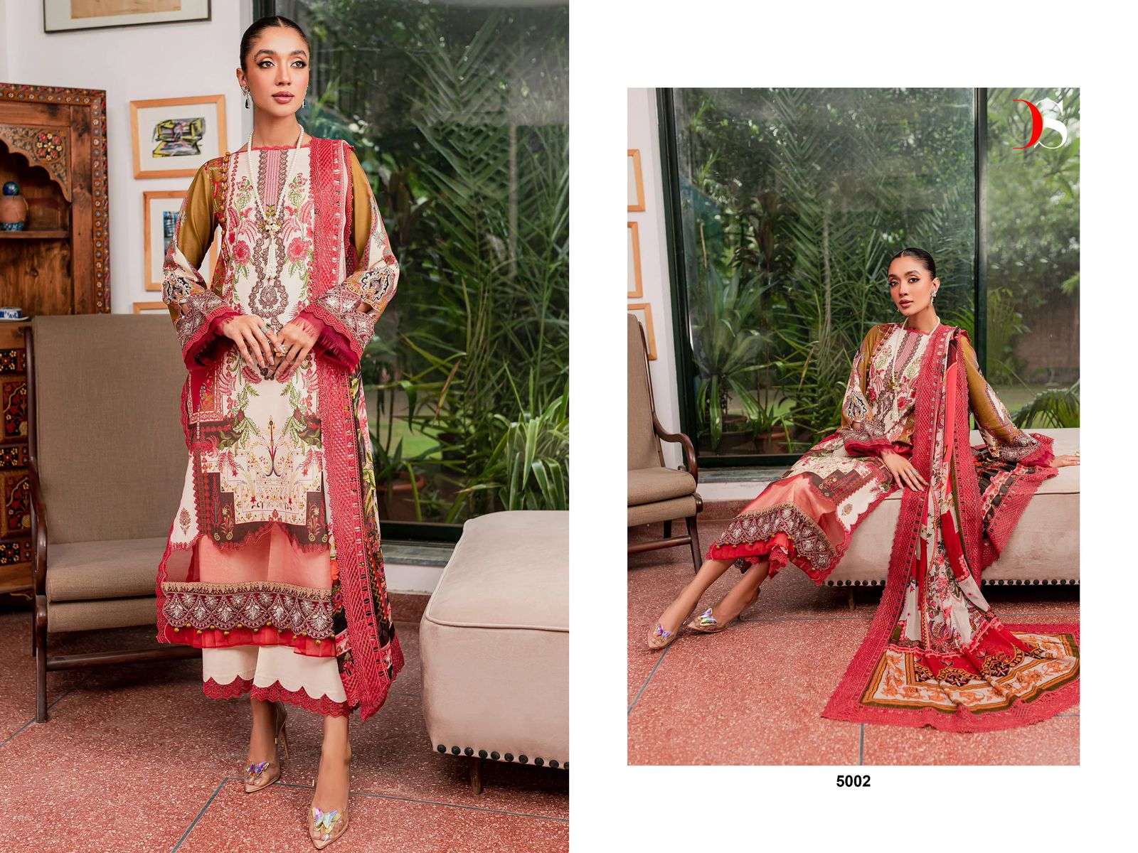 Deepsy Jade Bliss Lawn 24 Chiffon Dupatta Salwar Kameez Wholesale catalog