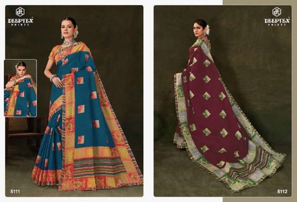 Deeptex Mother India Vol-51 – Cotton Saree -Wholesale Catalog