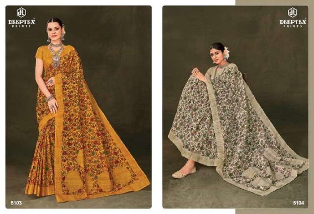 Deeptex Mother India Vol-51 – Cotton Saree -Wholesale Catalog
