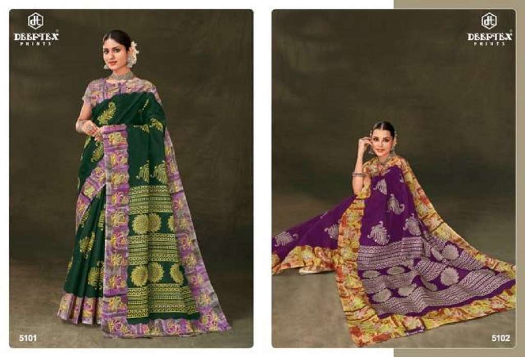 Deeptex Mother India Vol-51 – Cotton Saree -Wholesale Catalog