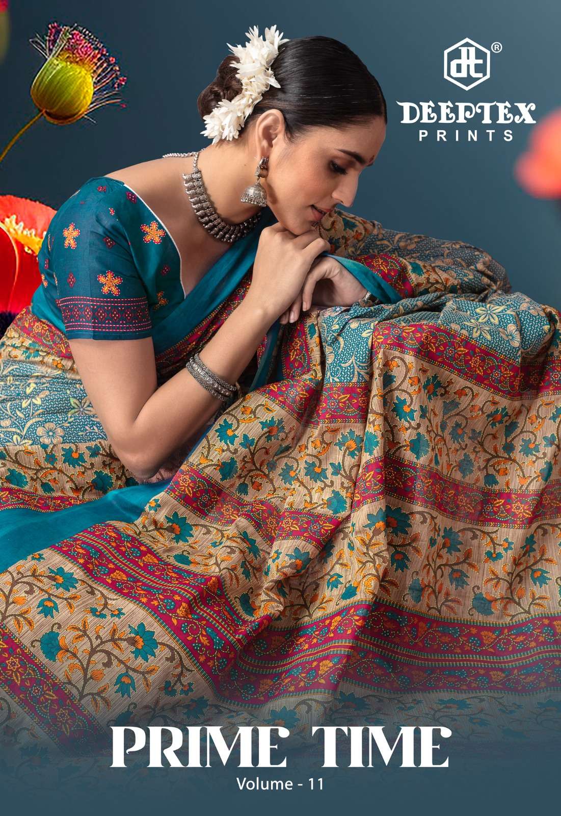 Deeptex Prime Time Vol-11- Printed Cotton Sarees Wholesale Catalog