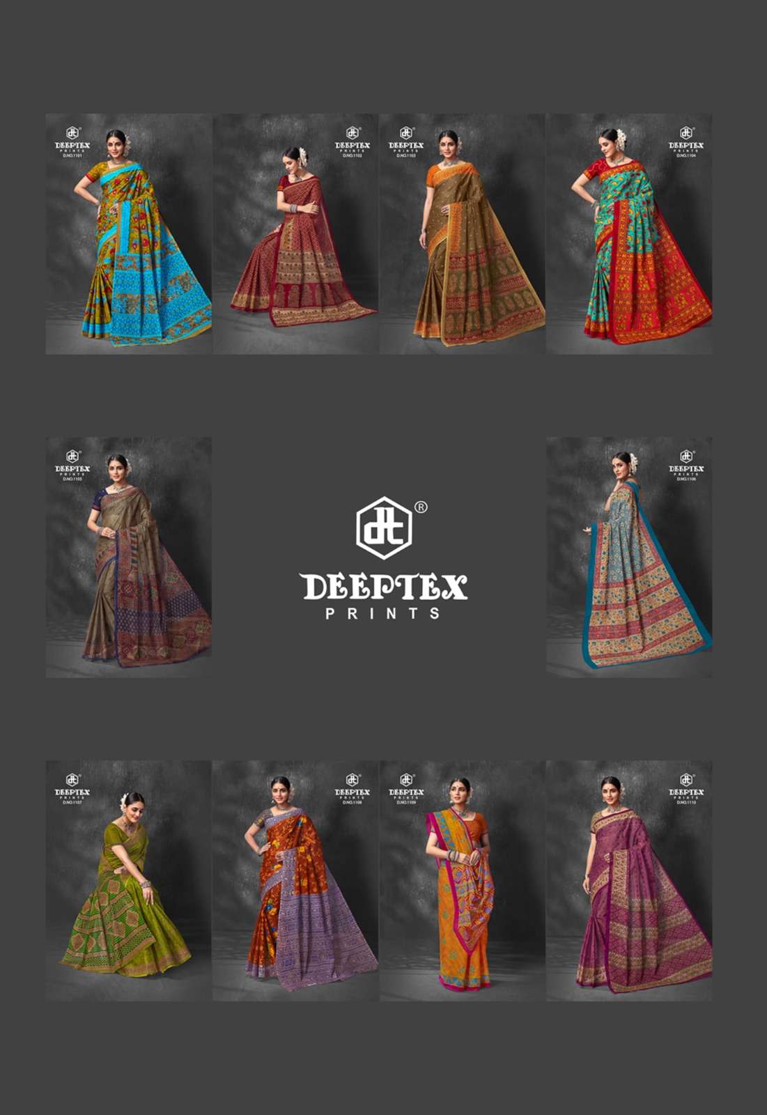Deeptex Prime Time Vol-11- Printed Cotton Sarees Wholesale Catalog