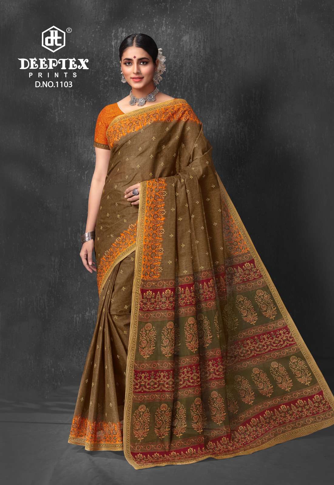 Deeptex Prime Time Vol-11- Printed Cotton Sarees Wholesale Catalog