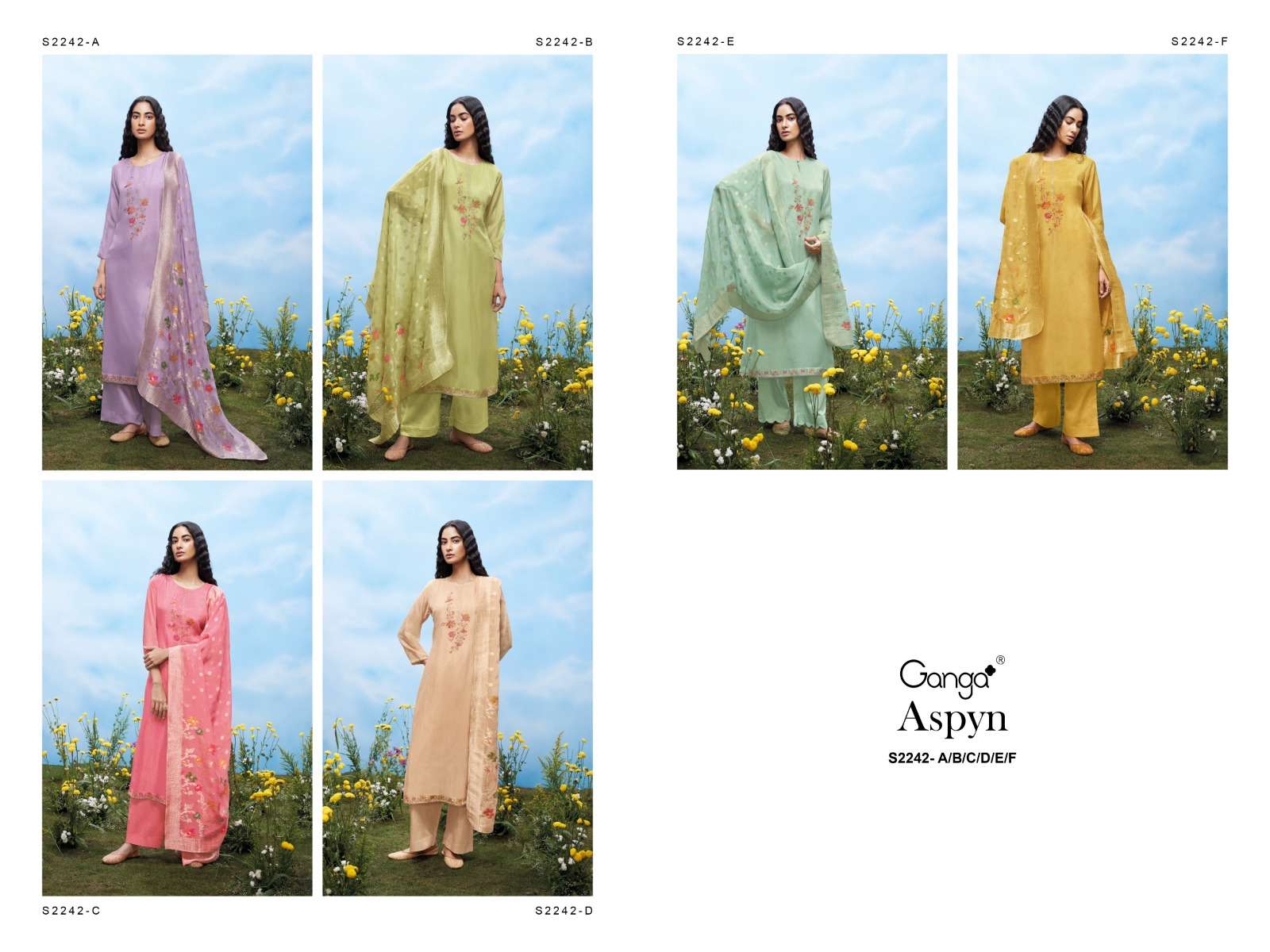 Ganga ASPYN Salwar kameez Wholesale catalog