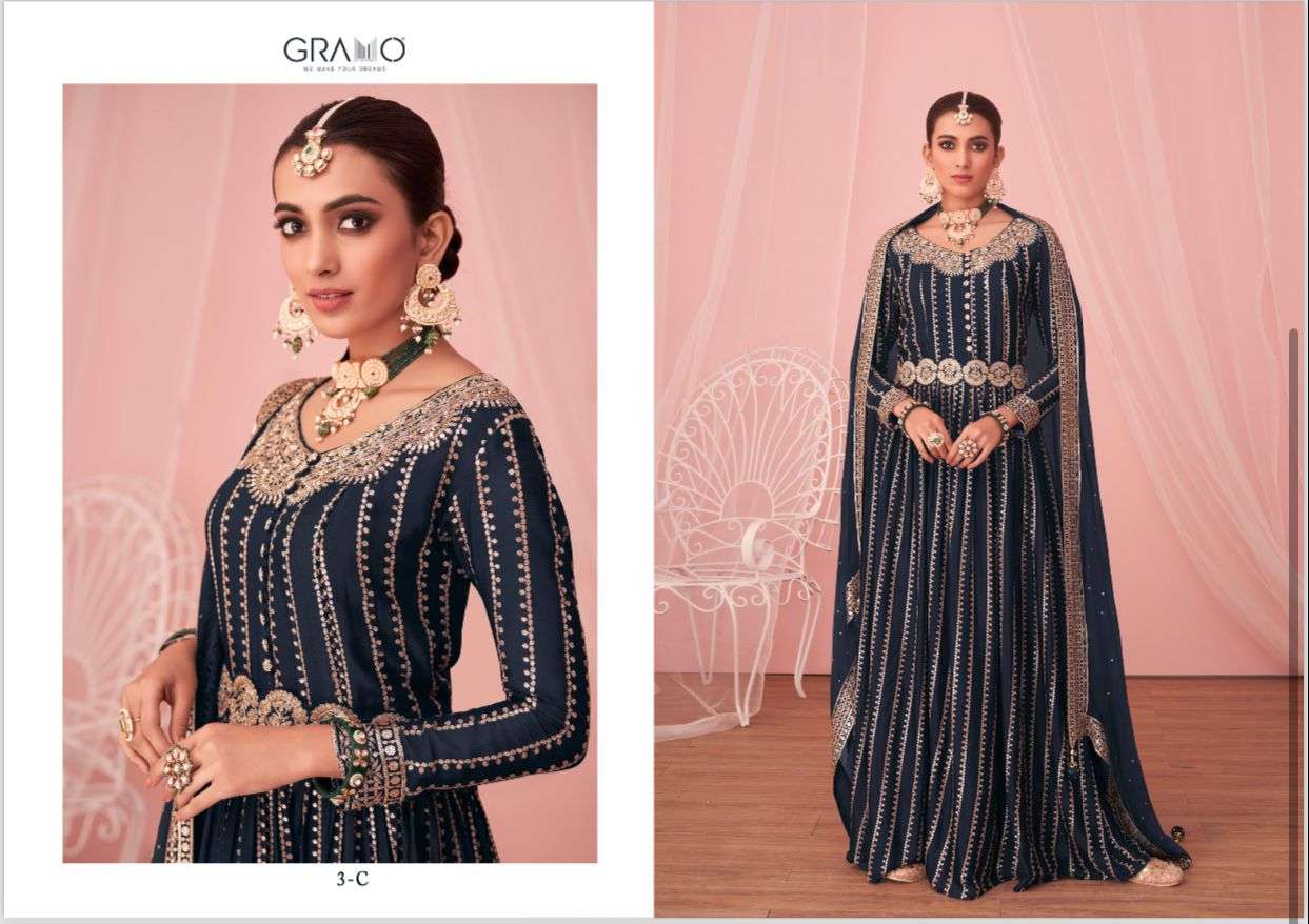 GRAMO COLOUR SPECIAL VOL 3 Salwar Kameez Wholesale catalog