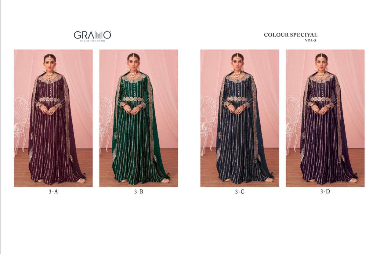 GRAMO COLOUR SPECIAL VOL 3 Salwar Kameez Wholesale catalog