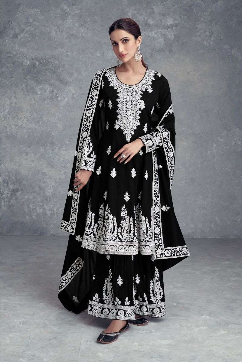 Gulkarya Farana Real Chinon Designer Salwar Kameez Wholesale catalog