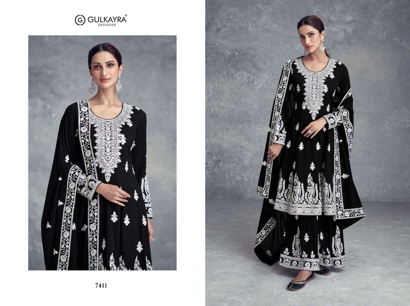 Gulkarya Farana Real Chinon Designer Salwar Kameez Wholesale catalog