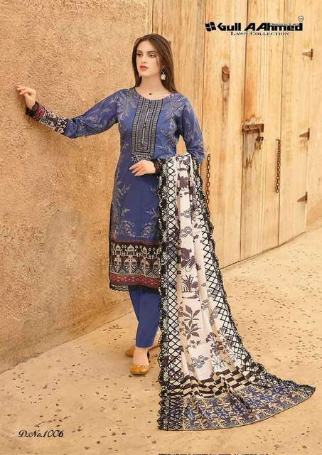 Gull A Ahmed Al Zahra Self Embroidery Lawn Salwar Kameez Wholesale catalog