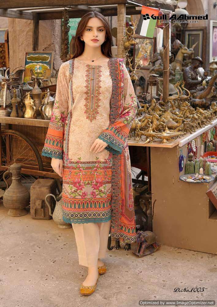 Gull A Ahmed Al Zahra Self Embroidery Lawn Salwar Kameez Wholesale catalog