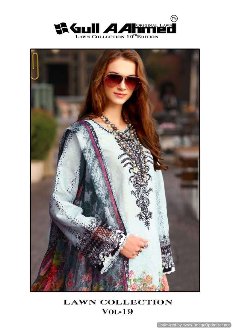 Gull A Ahmed Lawn Collection Vol-19 – Dress material - Wholesale Catalog
