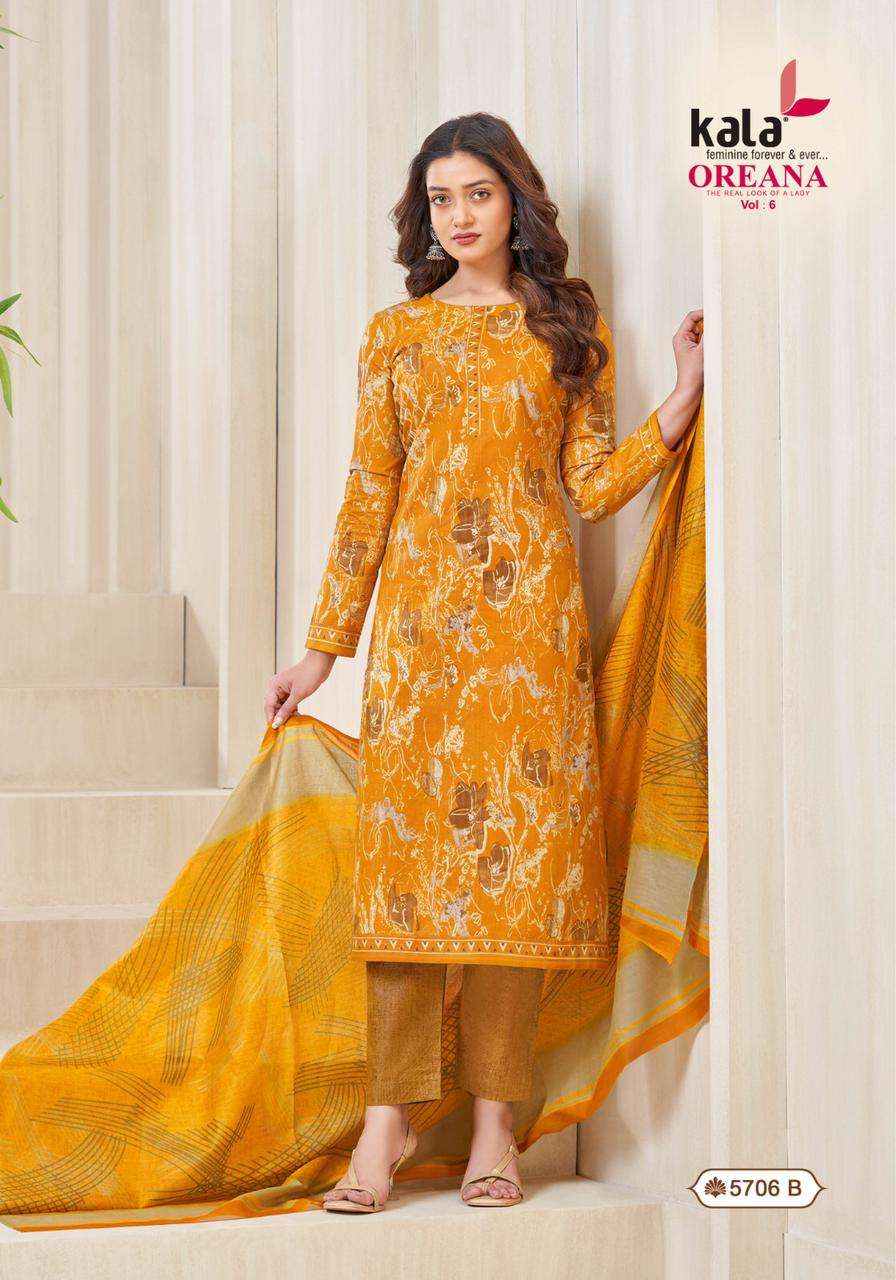 Kala Oreana Vol-6- Dress Material Wholesale Catalog