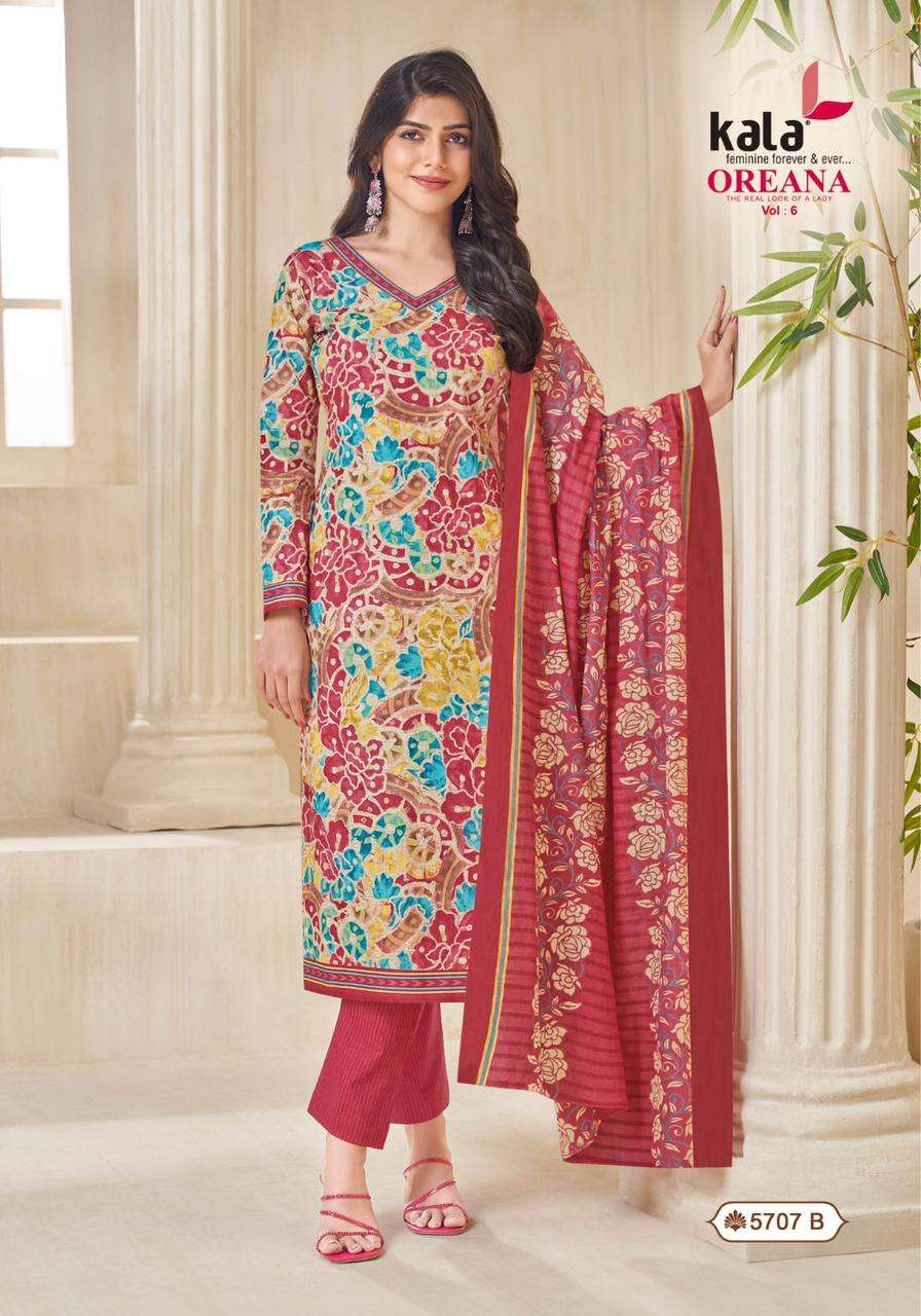 Kala Oreana Vol-6- Dress Material Wholesale Catalog