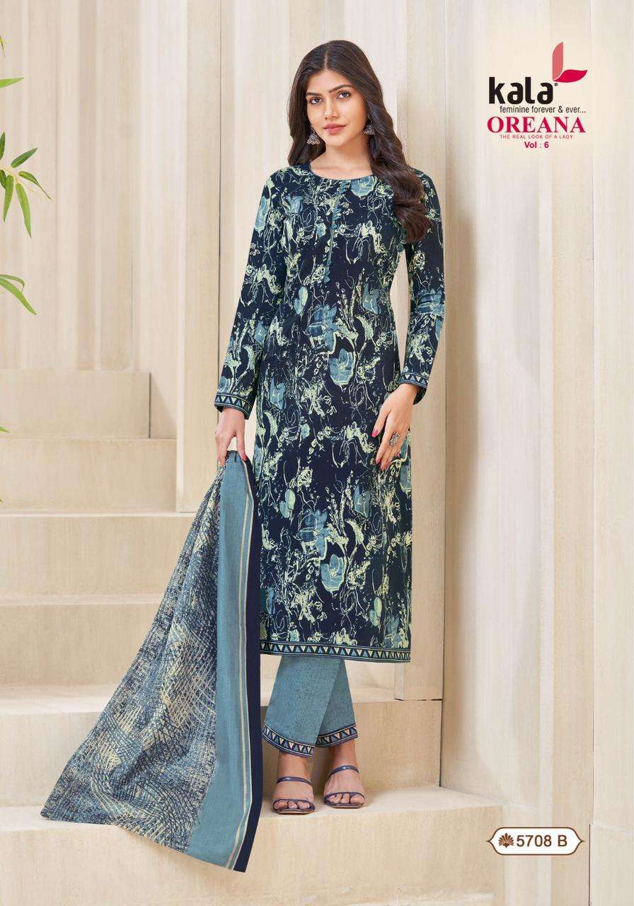 Kala Oreana Vol-6- Dress Material Wholesale Catalog