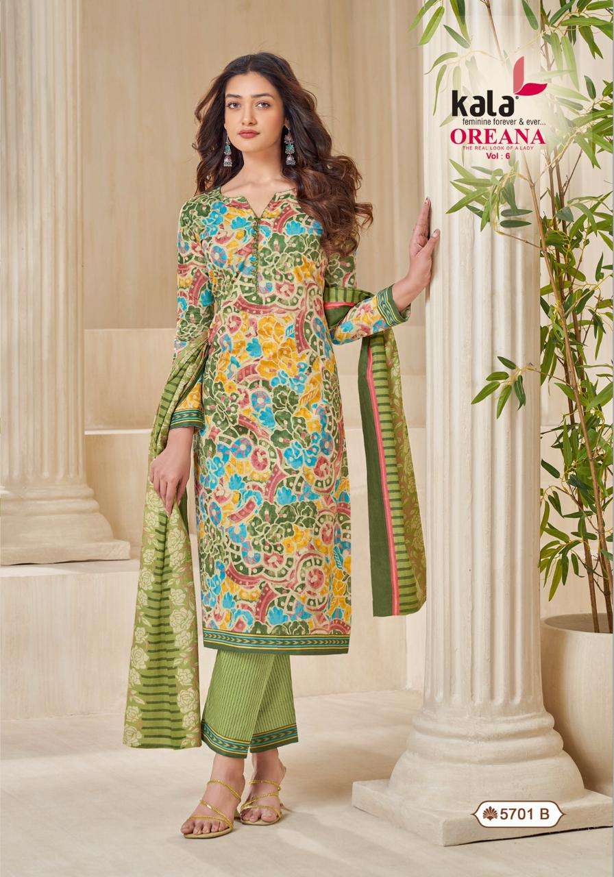 Kala Oreana Vol-6- Dress Material Wholesale Catalog