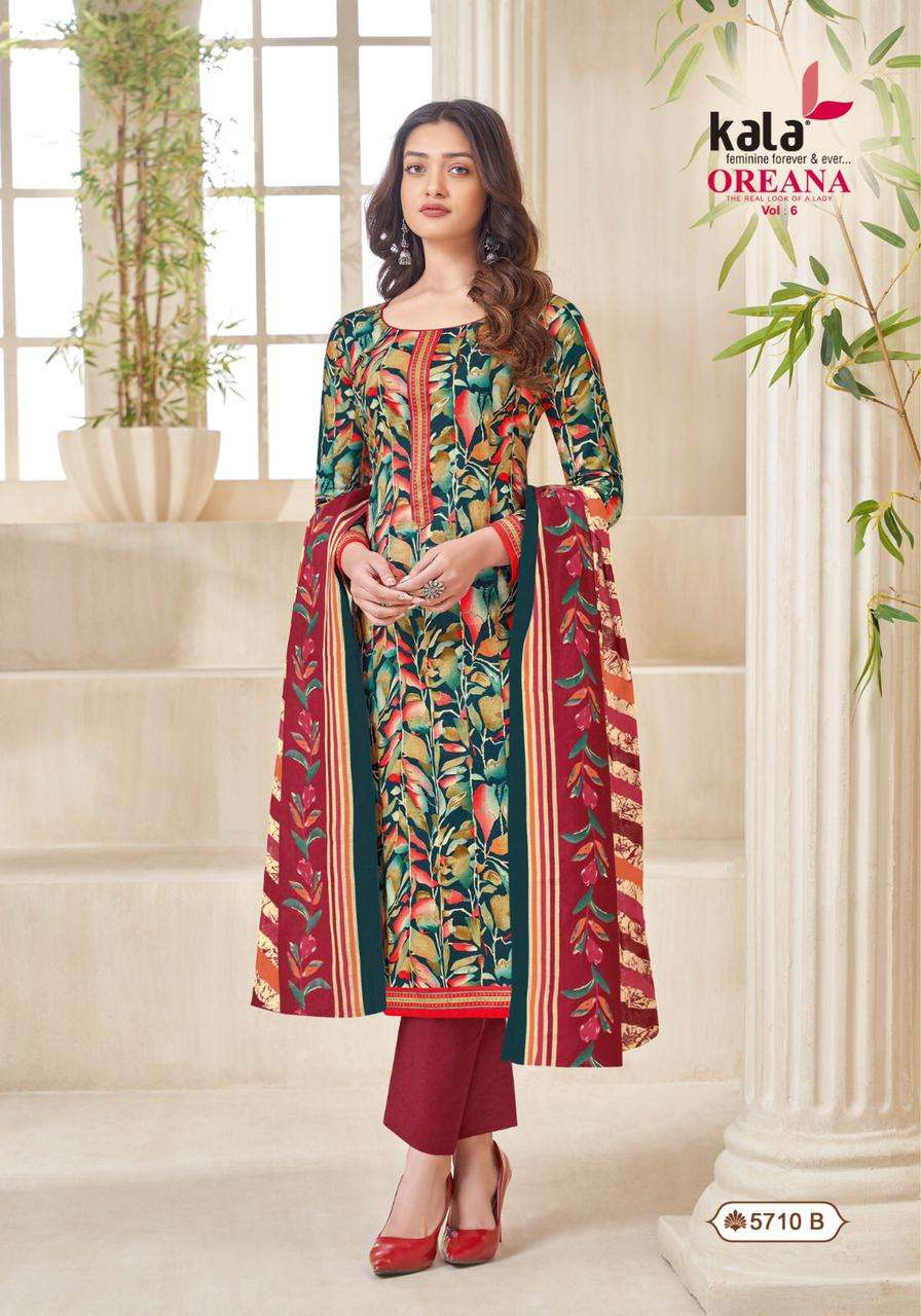 Kala Oreana Vol-6- Dress Material Wholesale Catalog
