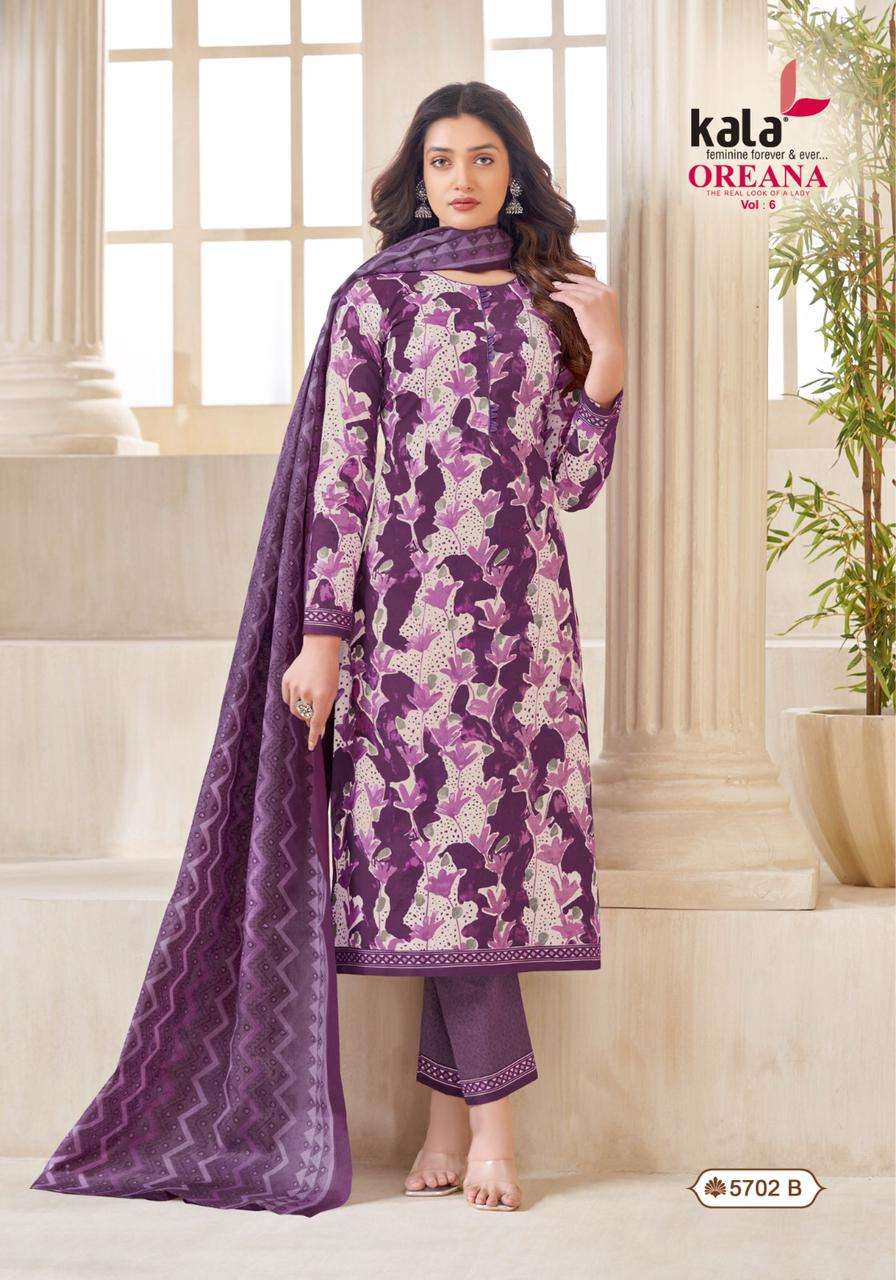 Kala Oreana Vol-6- Dress Material Wholesale Catalog