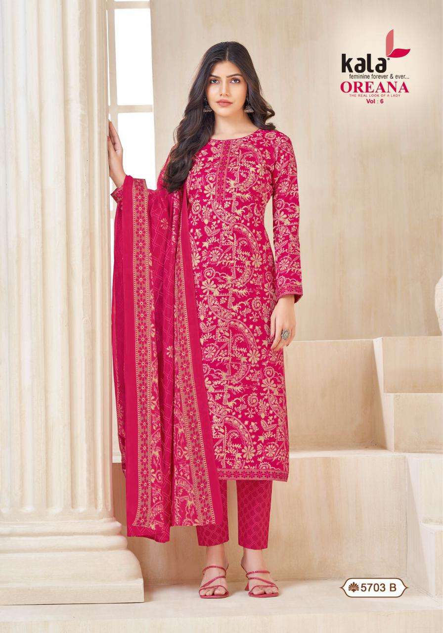 Kala Oreana Vol-6- Dress Material Wholesale Catalog