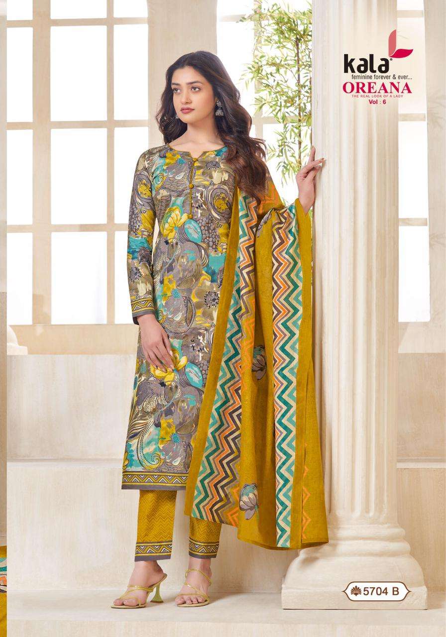 Kala Oreana Vol-6- Dress Material Wholesale Catalog