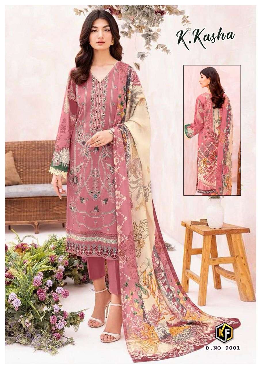 Keval K Kasha Vol-9 – Heavy Luxury Cotton Dress Material Wholesale Catalog
