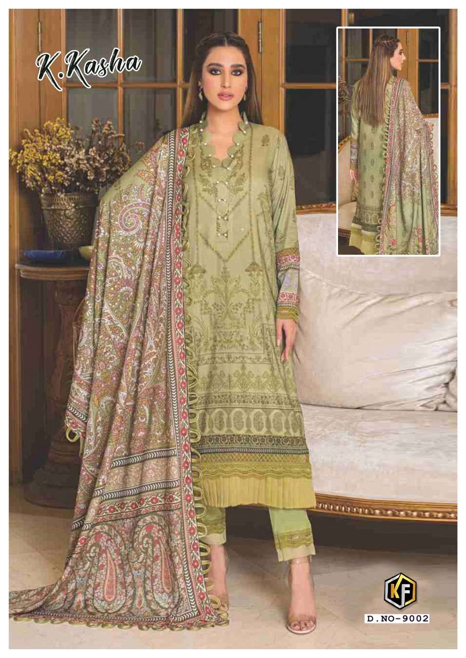 Keval K Kasha Vol-9 – Heavy Luxury Cotton Dress Material Wholesale Catalog