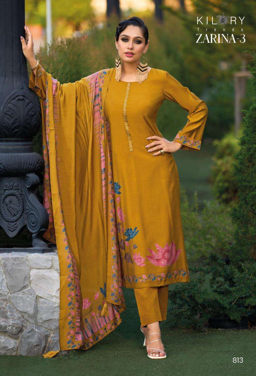 Kilory Zarina Vol 3 Dress Material Wholesale catalog