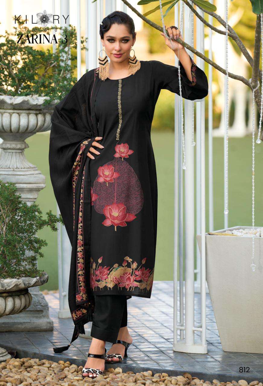 Kilory Zarina Vol 3 Dress Material Wholesale catalog