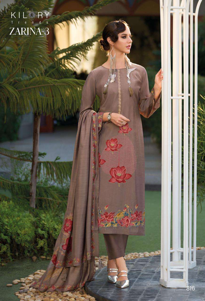 Kilory Zarina Vol 3 Dress Material Wholesale catalog