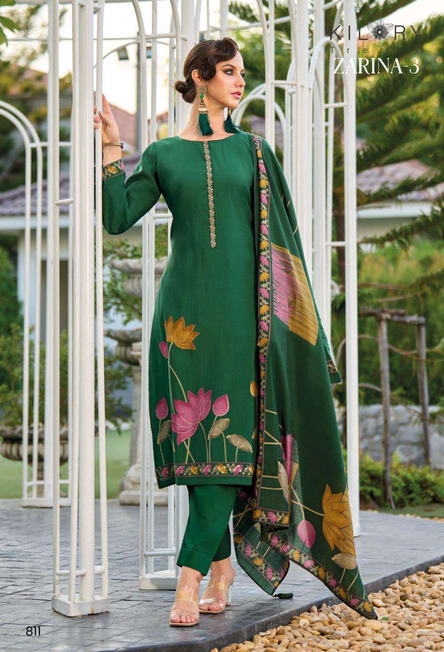 Kilory Zarina Vol 3 Dress Material Wholesale catalog