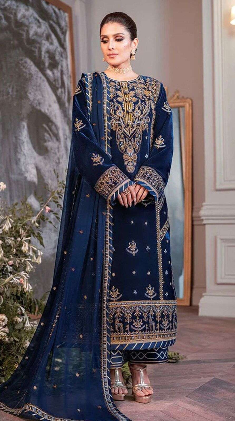 Mahnur M 105 Georgette Salwar Kameez Wholesale catalog
