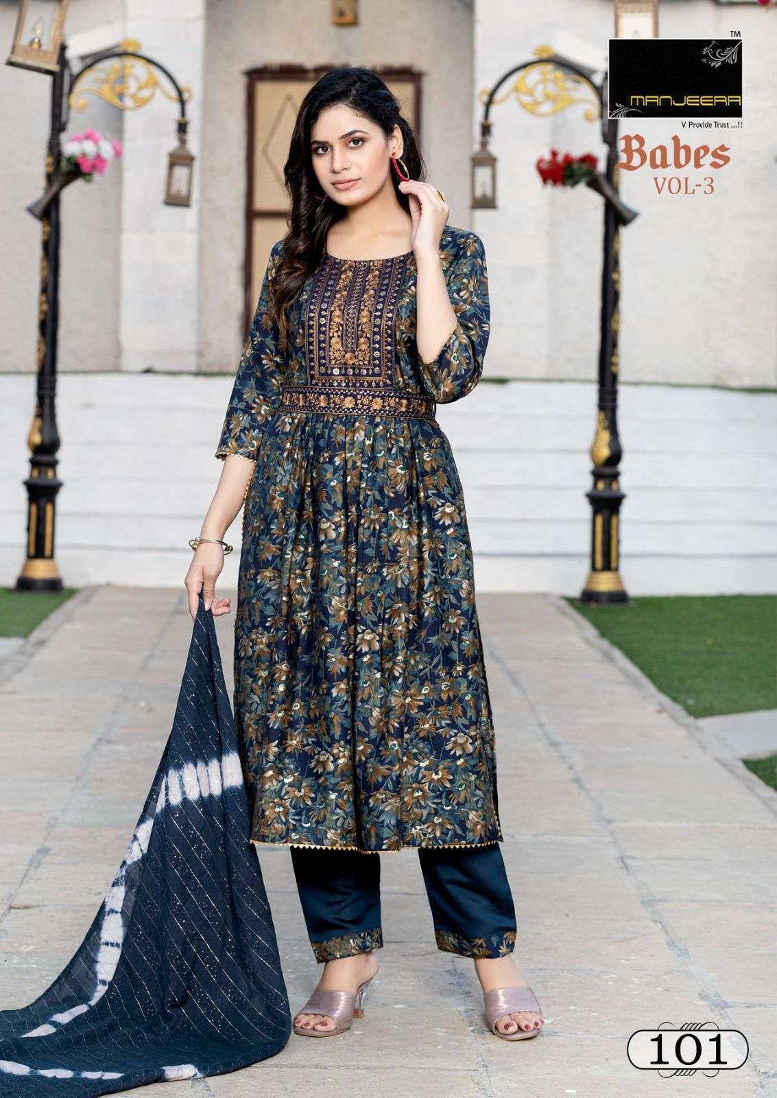 MANJEERA BABES 3  Kurti Wholesale catalog