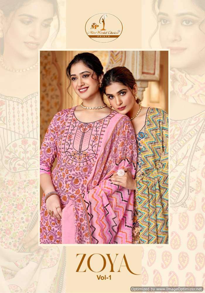 Miss World Zoya Vol-1 – Dress Material - Wholesale Catalog