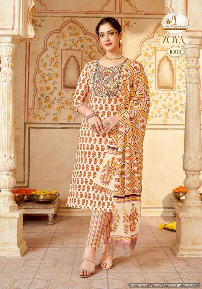 Miss World Zoya Vol-1 – Dress Material - Wholesale Catalog