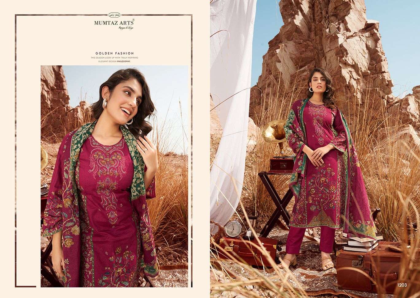 Mumtaz Ellena Karachi Lawn Designer Salwar Kameez Wholesale catalog