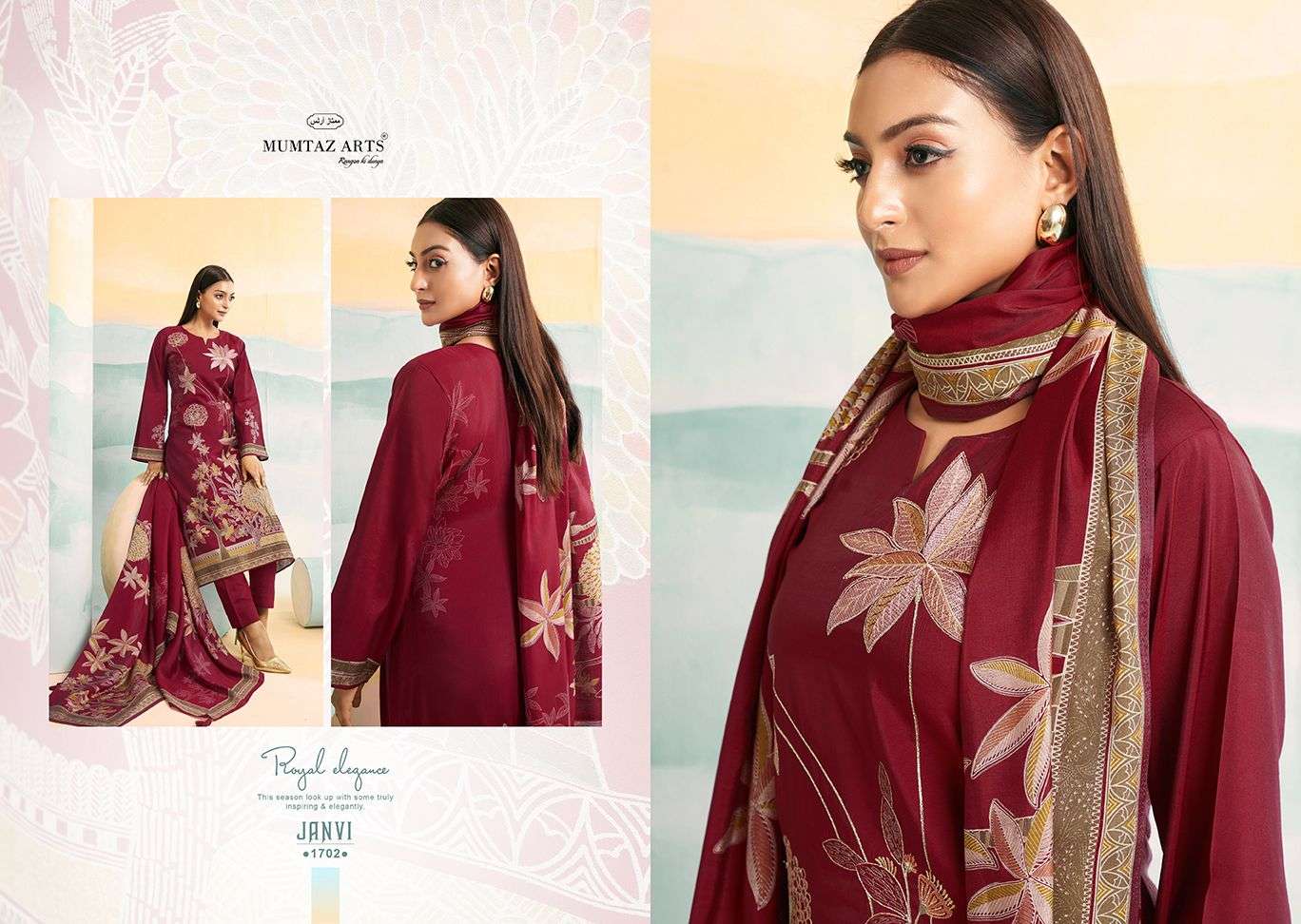 Mumtaz Janvi Vol 2 Muslin Digital Printed Dress Material Wholesale catalog