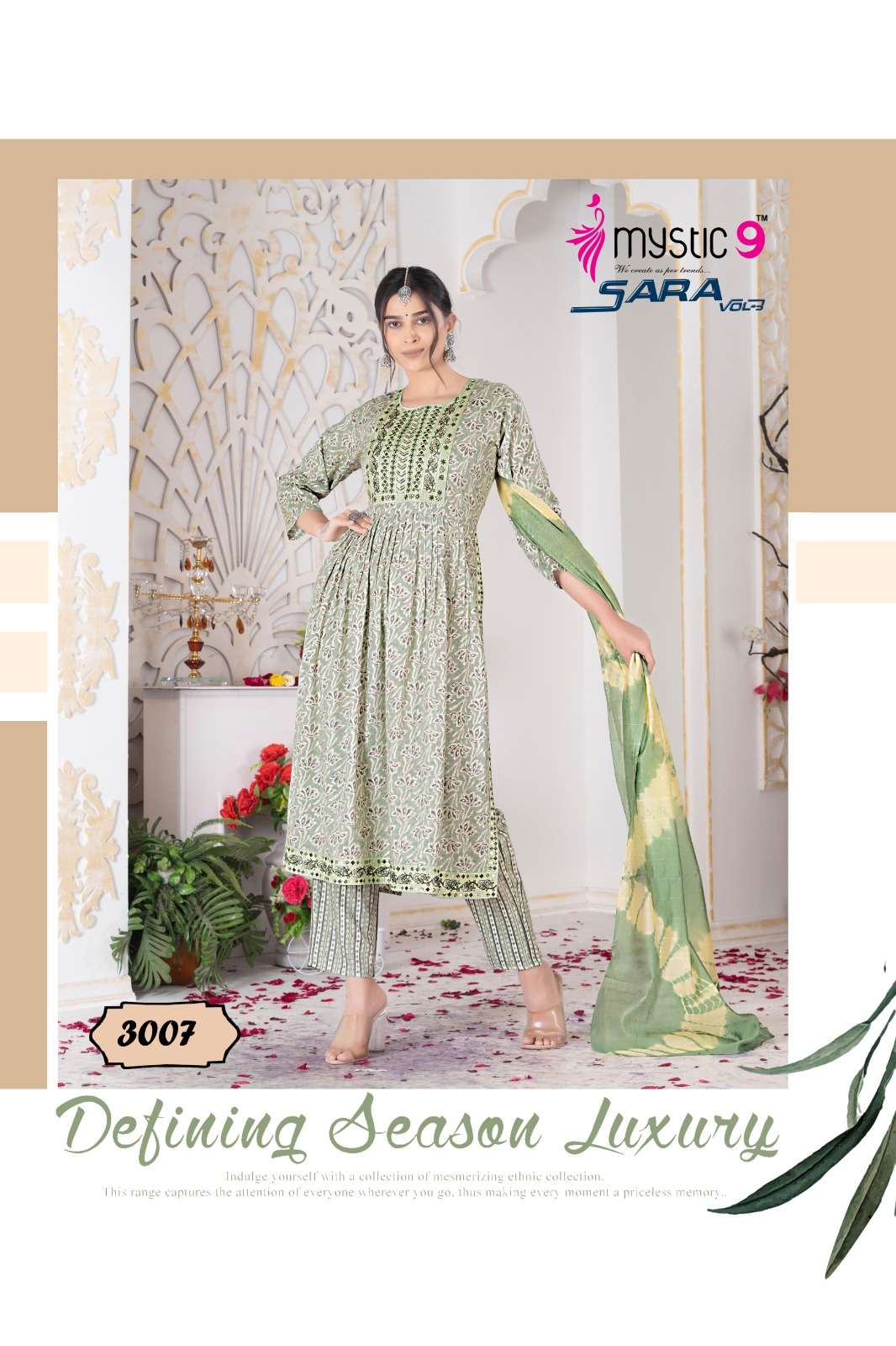 MYSTIC 9 SARA vol -3 Kurti Wholesale catalog