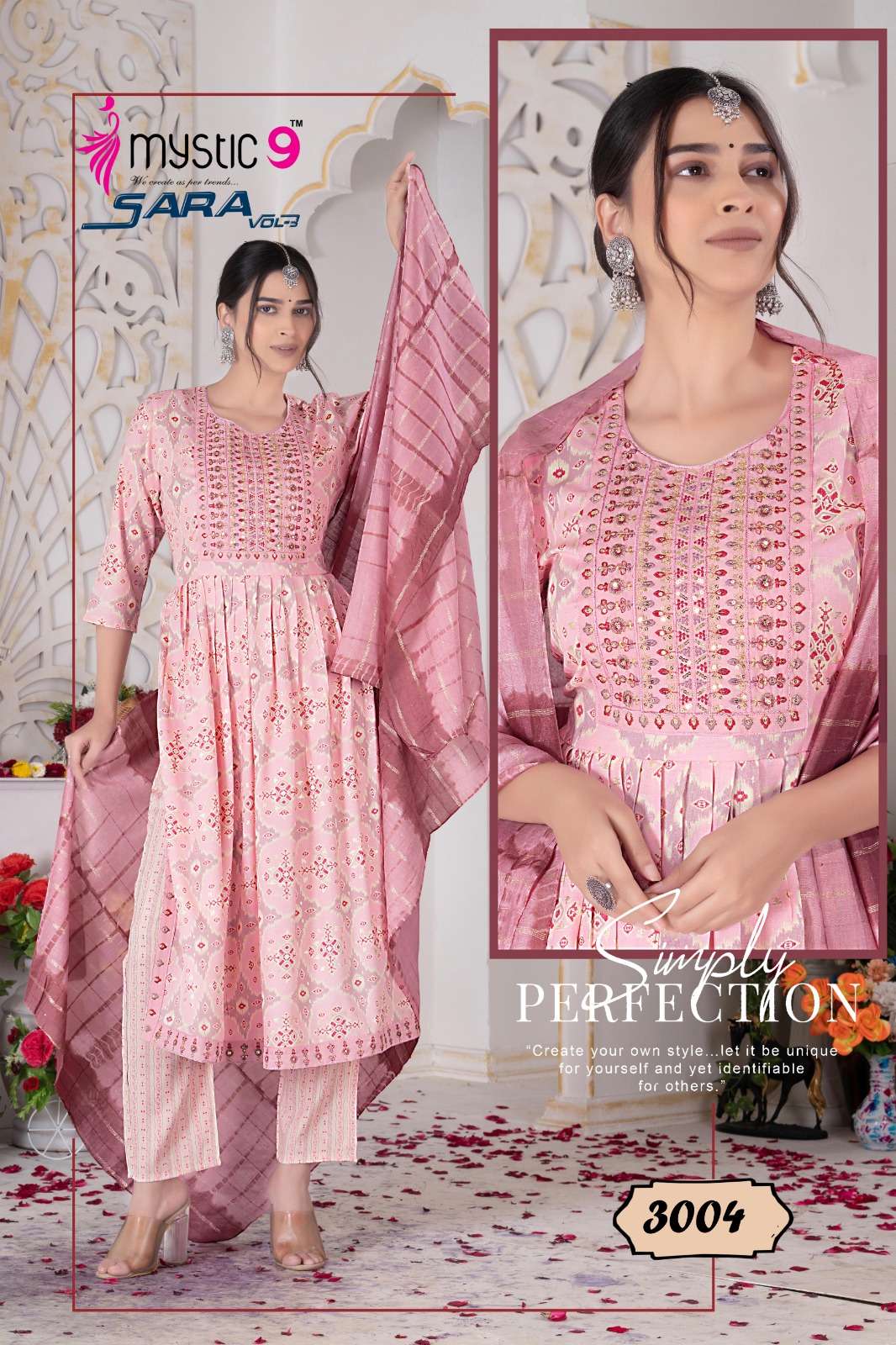 MYSTIC 9 SARA vol -3 Kurti Wholesale catalog