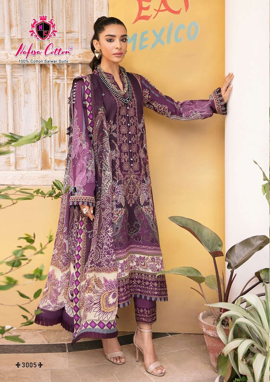 Nafisa Mehra Karachi Vol 3 Dress Material Wholesale catalog