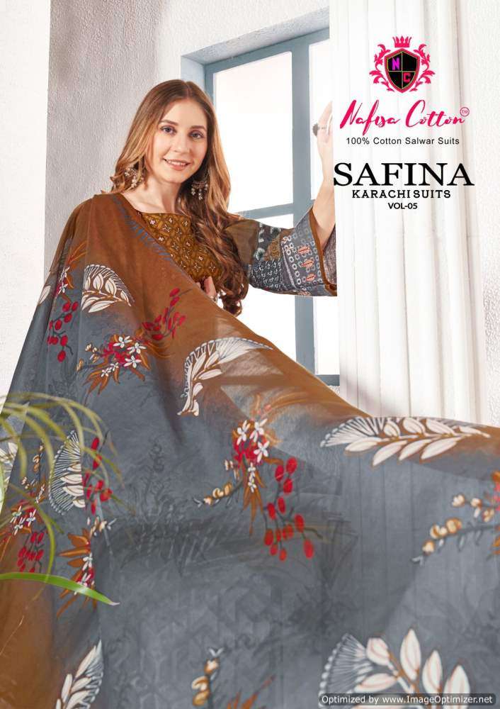 Nafisa Safina Vol-5 – Dress Material -Wholesale Catalog