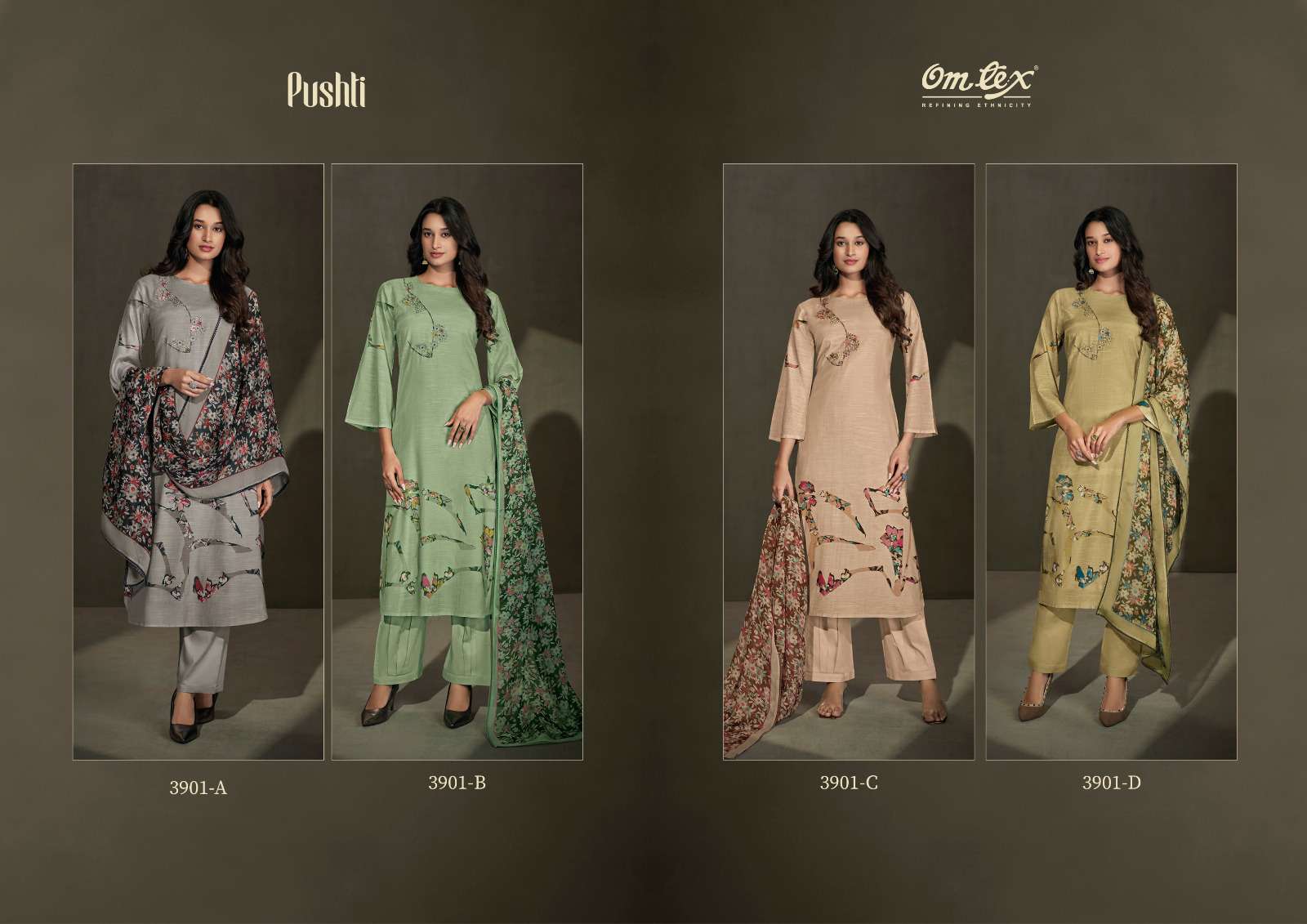 OMTEX PUSHTI Salwar Kameez Wholesale catalog