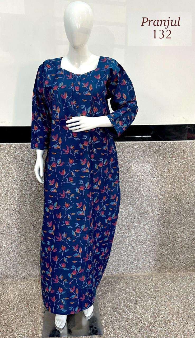 Pranjul Purvi Nighty Vol-1 – With Long Sleeves Wholesale Catalog