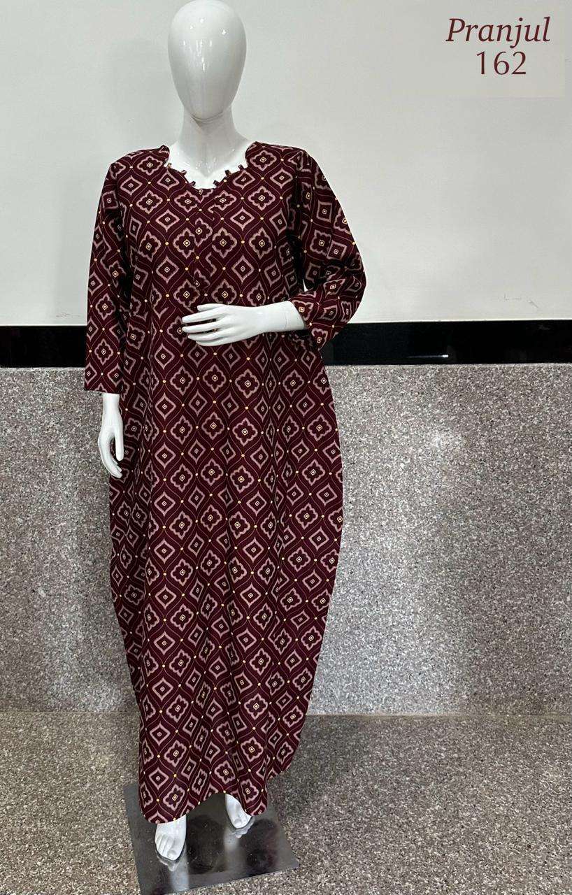 Pranjul Purvi Nighty Vol-1 – With Long Sleeves Wholesale Catalog