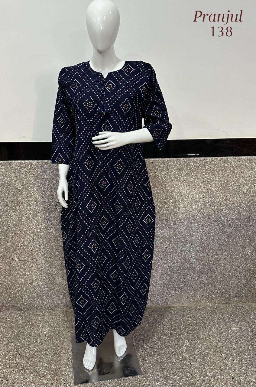 Pranjul Purvi Nighty Vol-1 – With Long Sleeves Wholesale Catalog