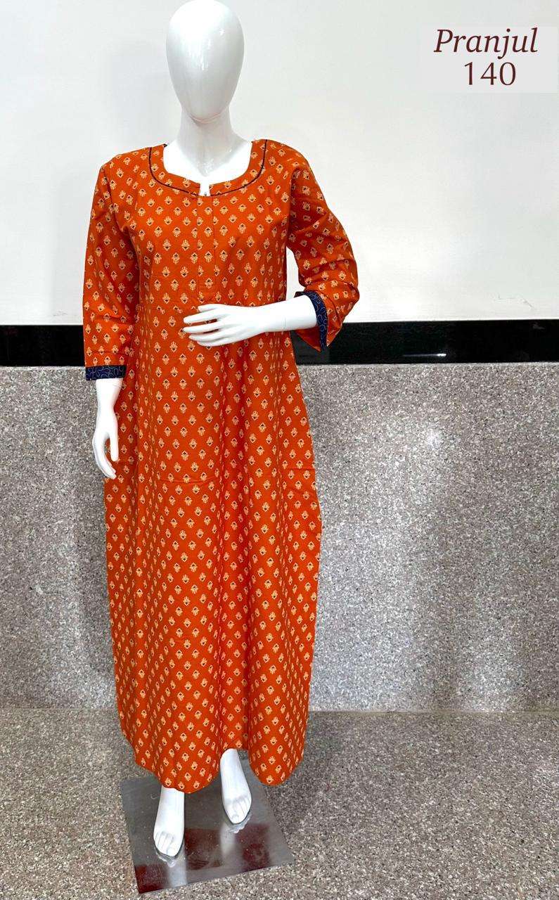 Pranjul Purvi Nighty Vol-1 – With Long Sleeves Wholesale Catalog