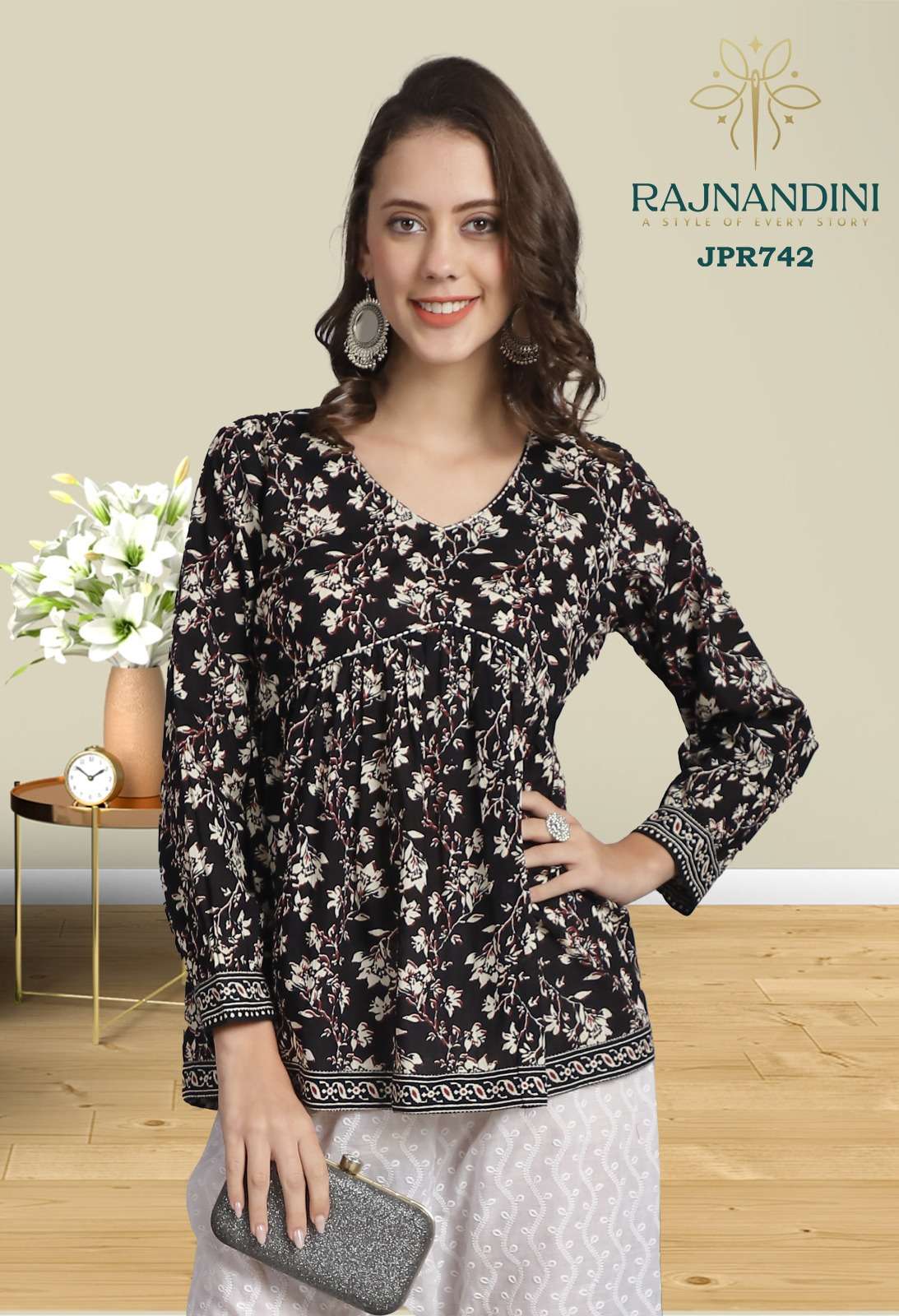 Rajnandini Hirwa Cotton Kurti Wholesale catalog