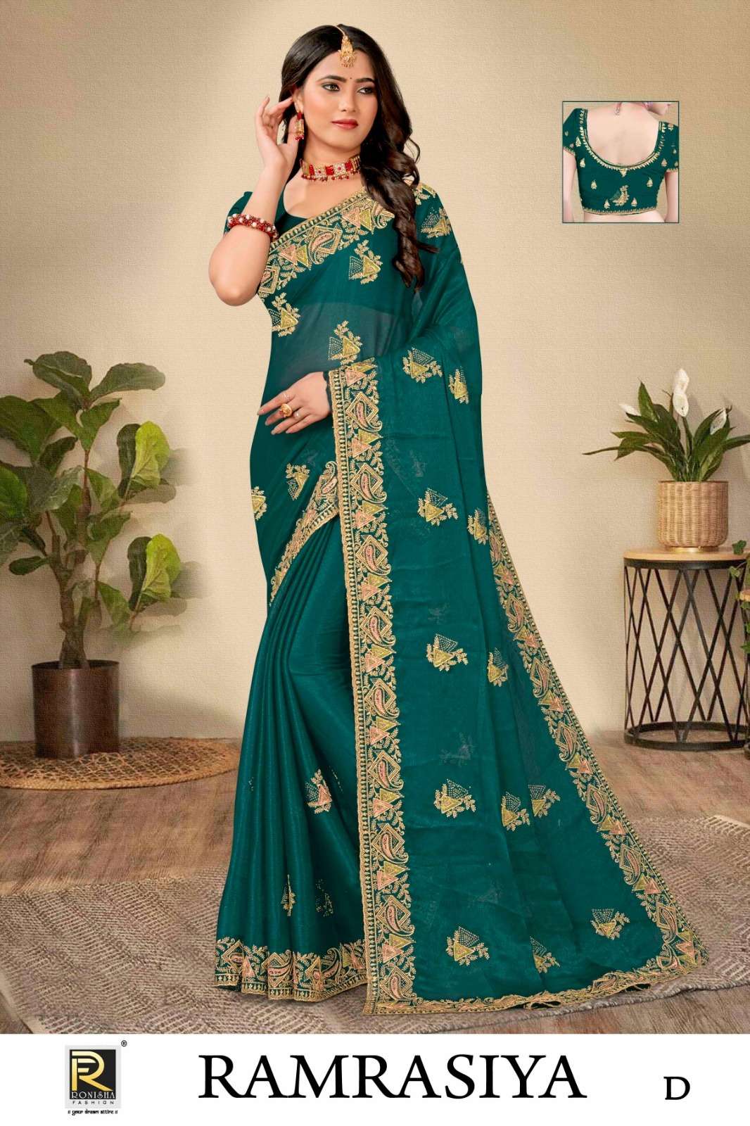 Ronisha Ram rasiya Saree Wholesale catalog