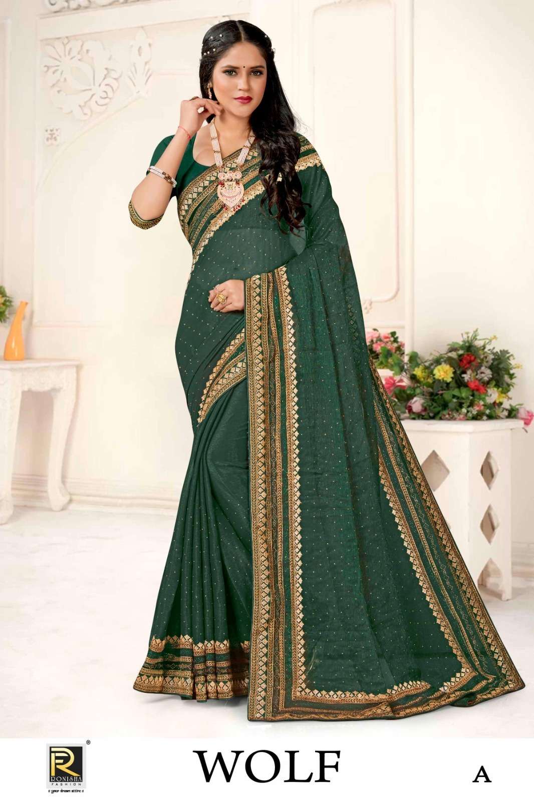 Ronisha Wolf Saree Wholesale catalog