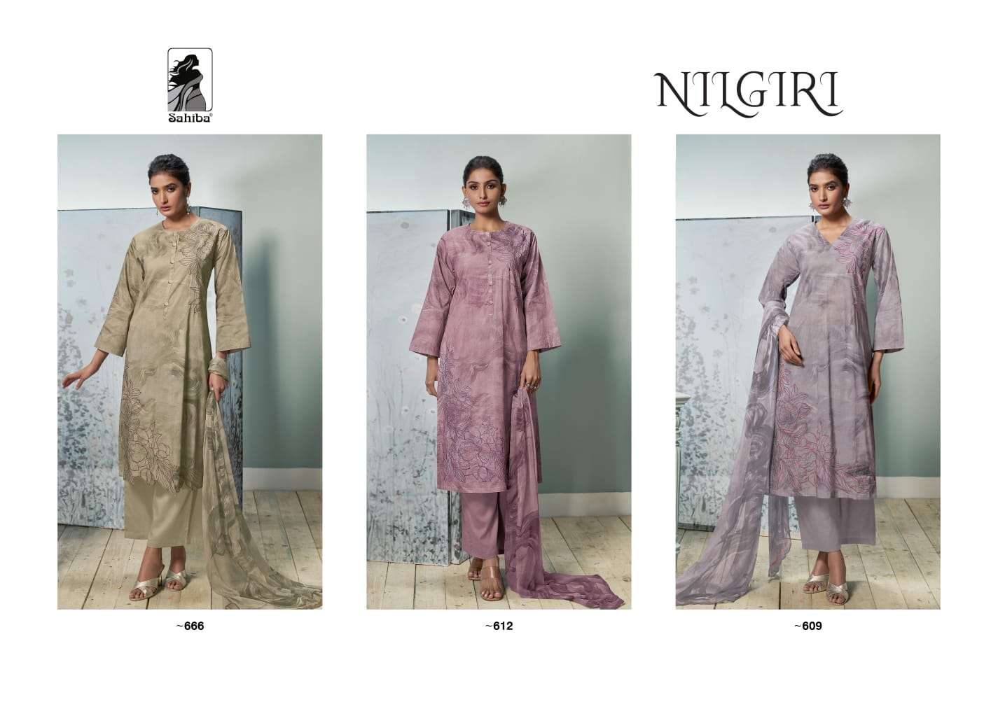Sahiba NILGIRI Dress Material Wholesale catalog