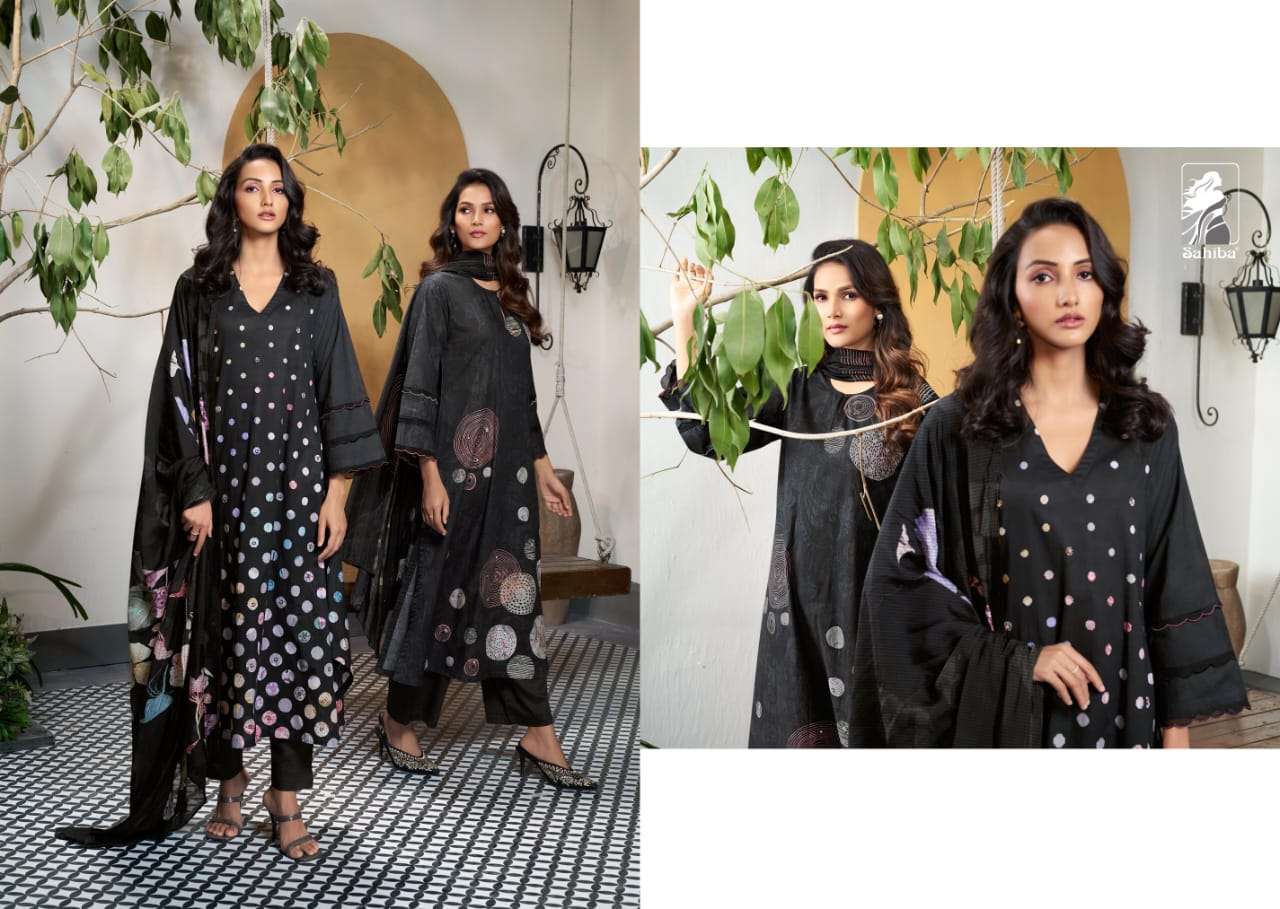 Sahiba POLKA BEAUTY Dress Material Wholesale catalog
